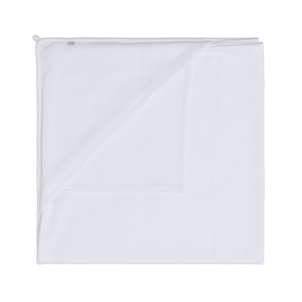 Hooded Baby Blanket Pure | White