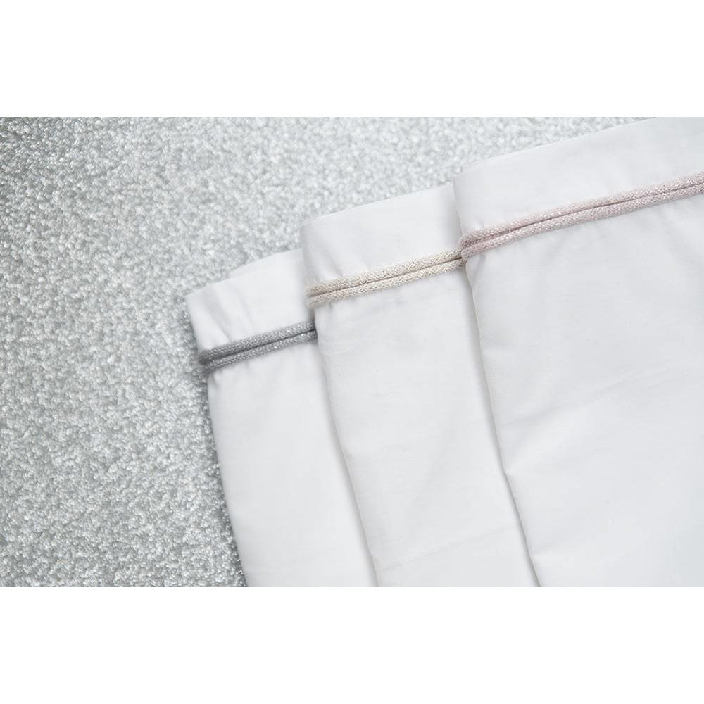 Cot Sheet | White / Classic Pink