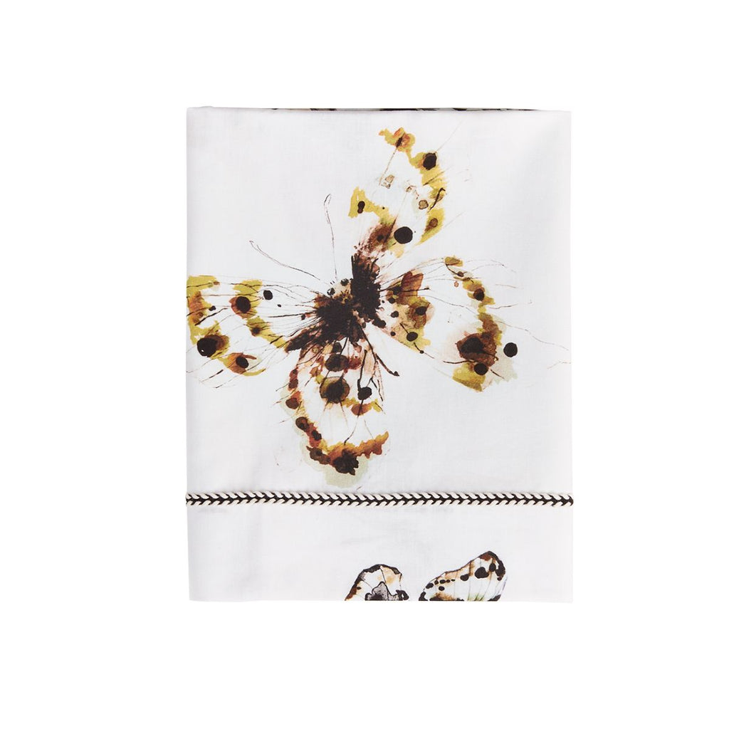 Baby Crib Sheet Offwhite | Fika Butterfly