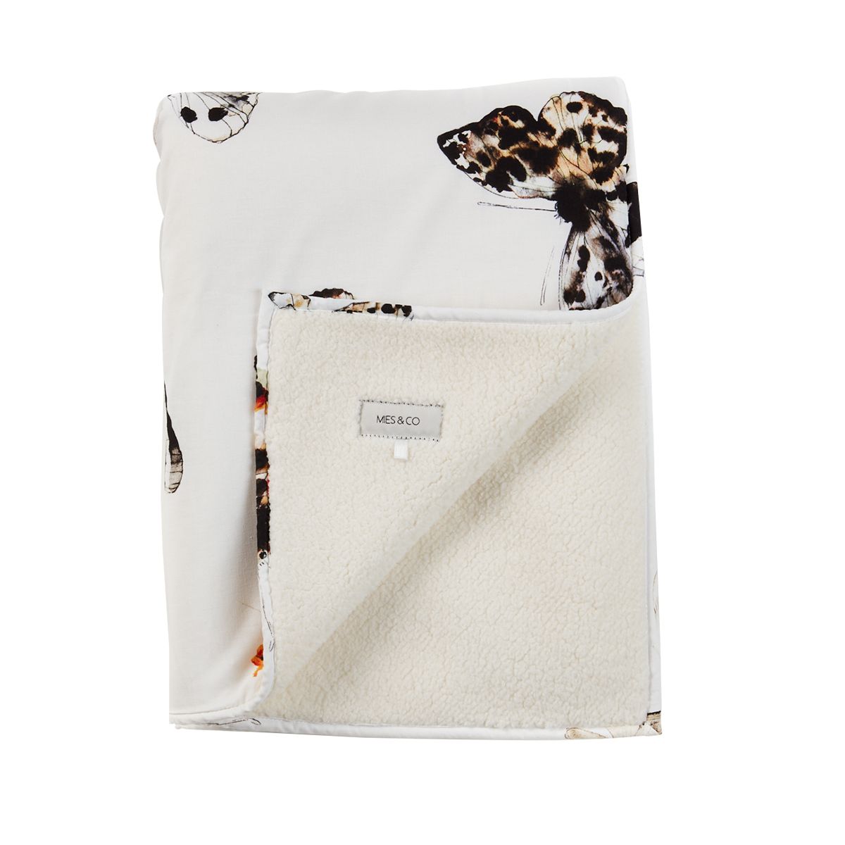 Baby Soft Teddy Blanket Offwhite | Fika Butterfly