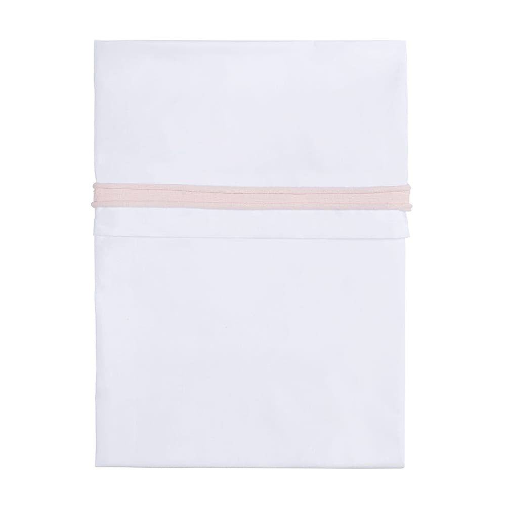 Cot Sheet | White / Pink