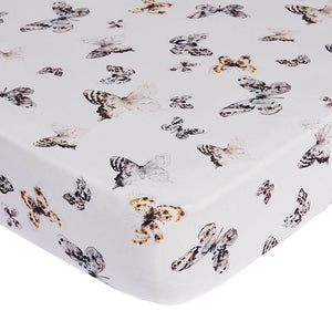 Fitted Sheet Toddler Bed Offwhite | Fika Butterfly