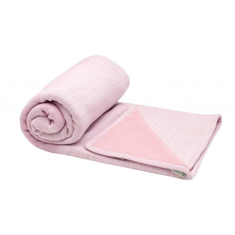 Crib blanket Stylish Cocooning Double Layer | Powder Pink