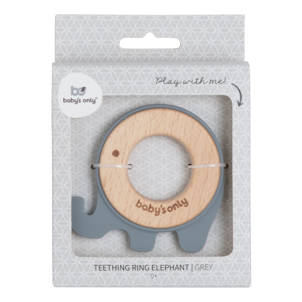 Teething Ring Elephant | Grey