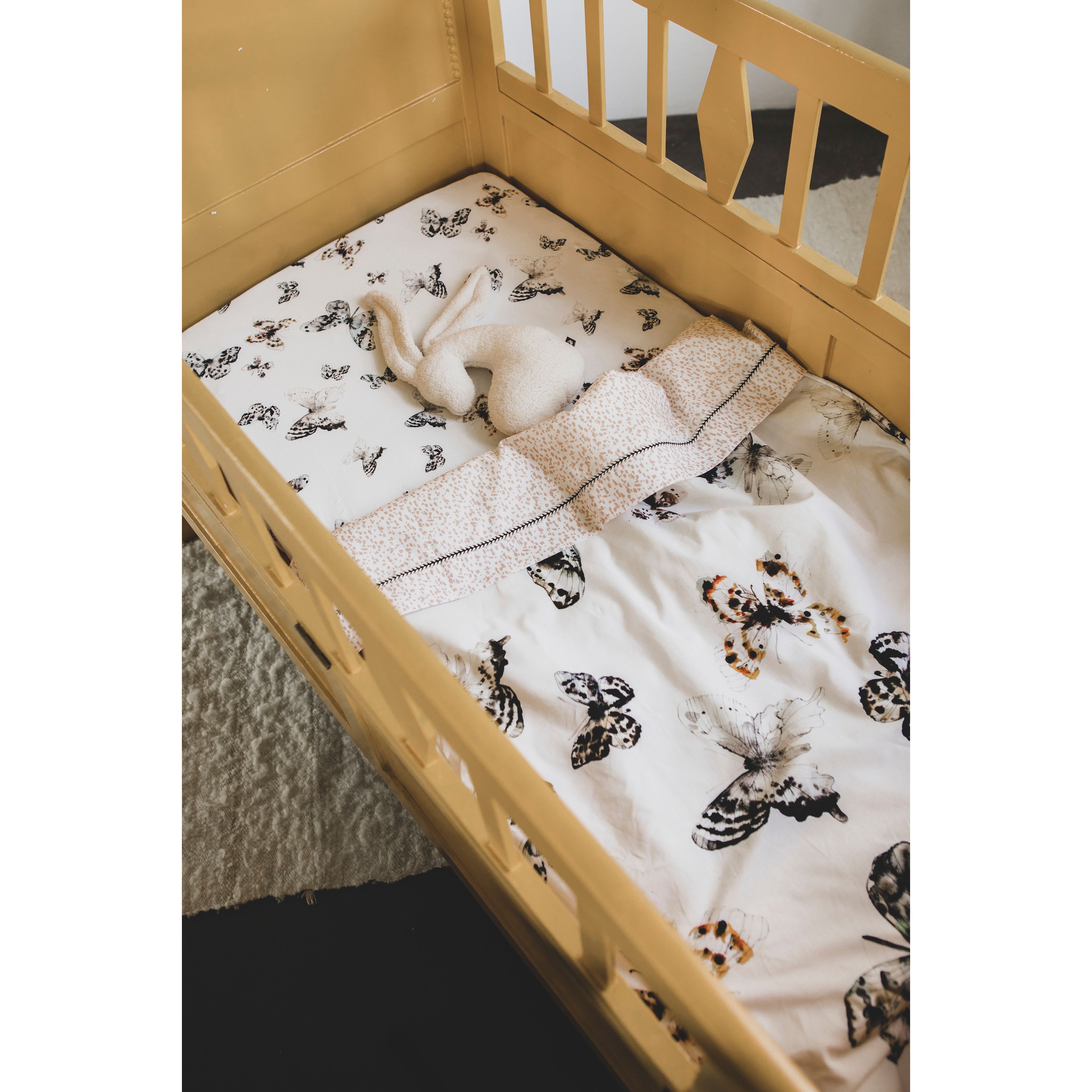 Baby Soft Teddy Blanket Offwhite | Fika Butterfly